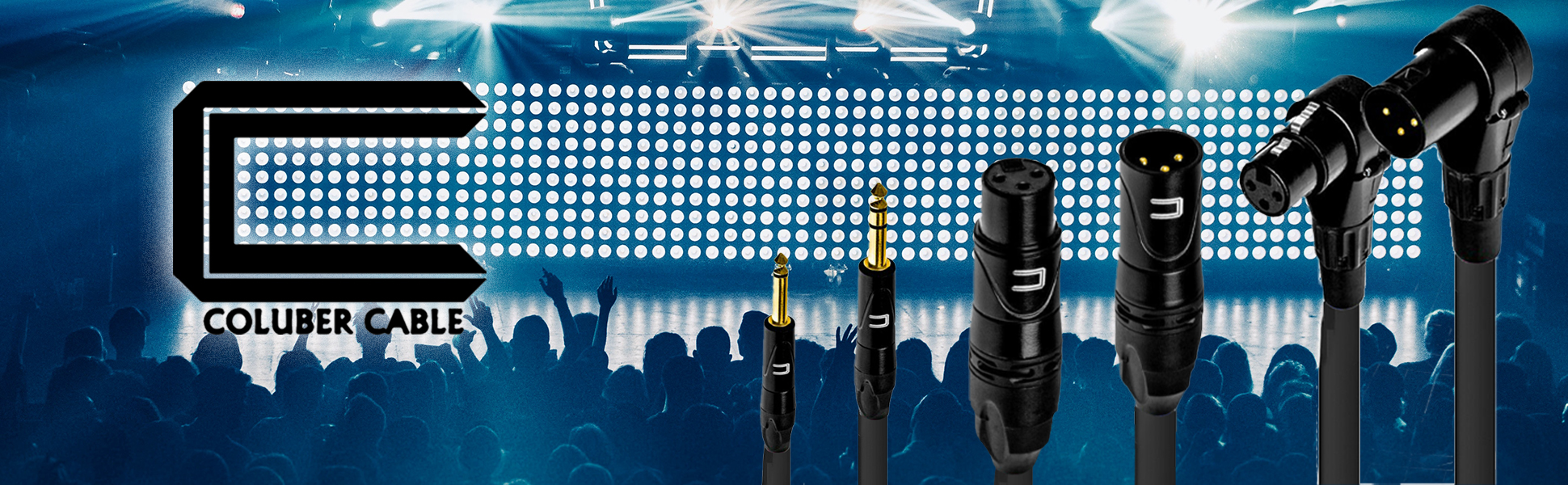 High-quality power cable connector for microphone, speakers, electric guitar, bass, pedal, amp.