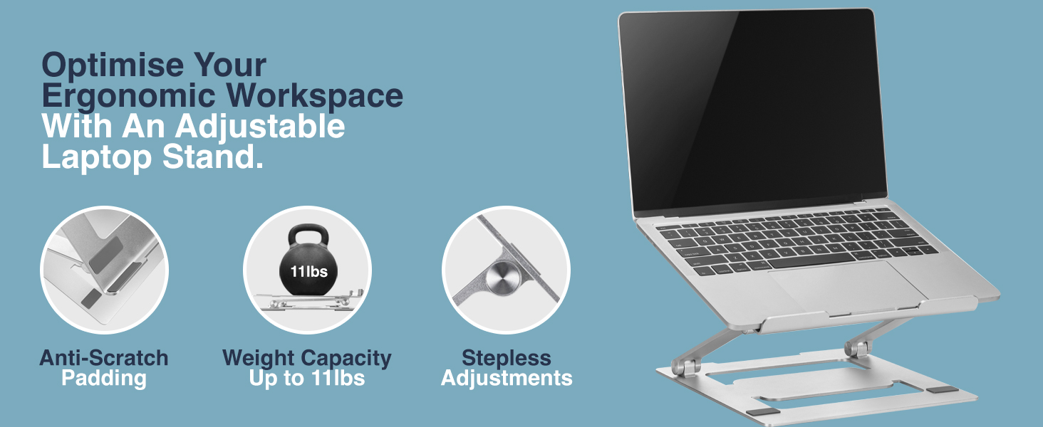 Desky Adjustable Laptop Stand Riser
