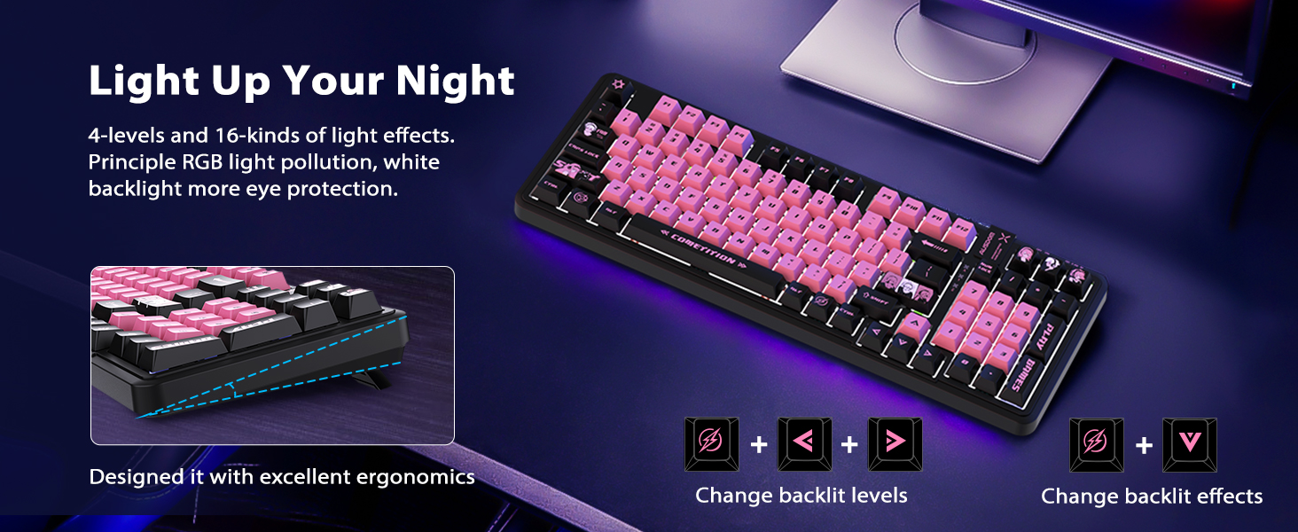 AUSDOM 98Pro Wireless Mechanical Keyboard