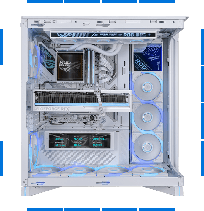 ASUS ROG Cronox ARGB Gaming PC Case - White