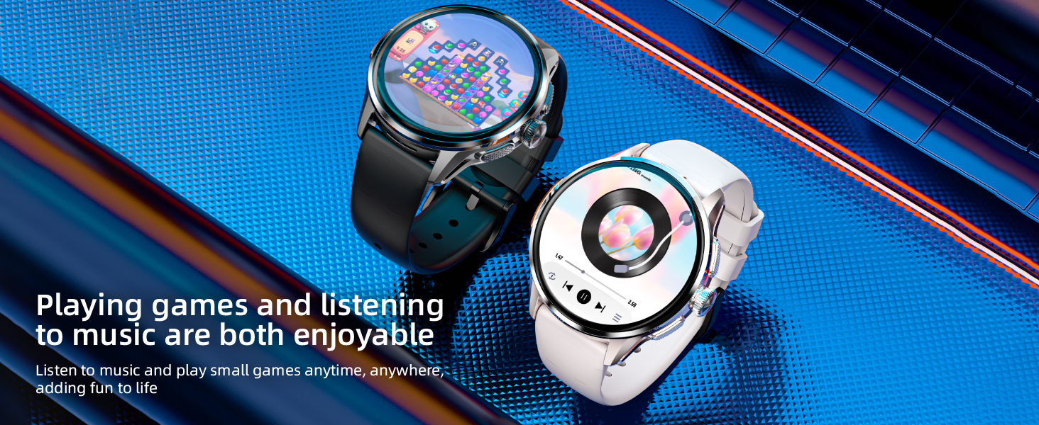 Playing games and listeningto music are both enjoyable