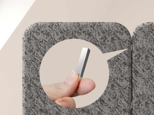 standing divider panel connection