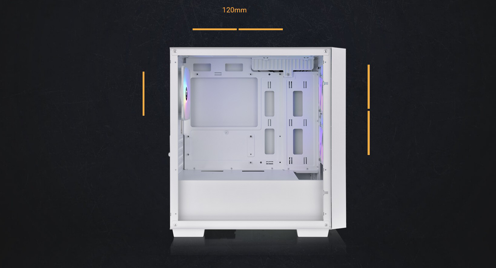 Thermaltake Versa H16 TG ARGB Snow Micro Tower Chassis