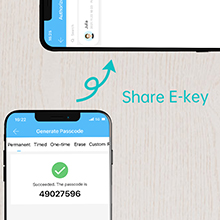 Share with Your Familes and Friends Create a unique passcode or authorize your families, friends and