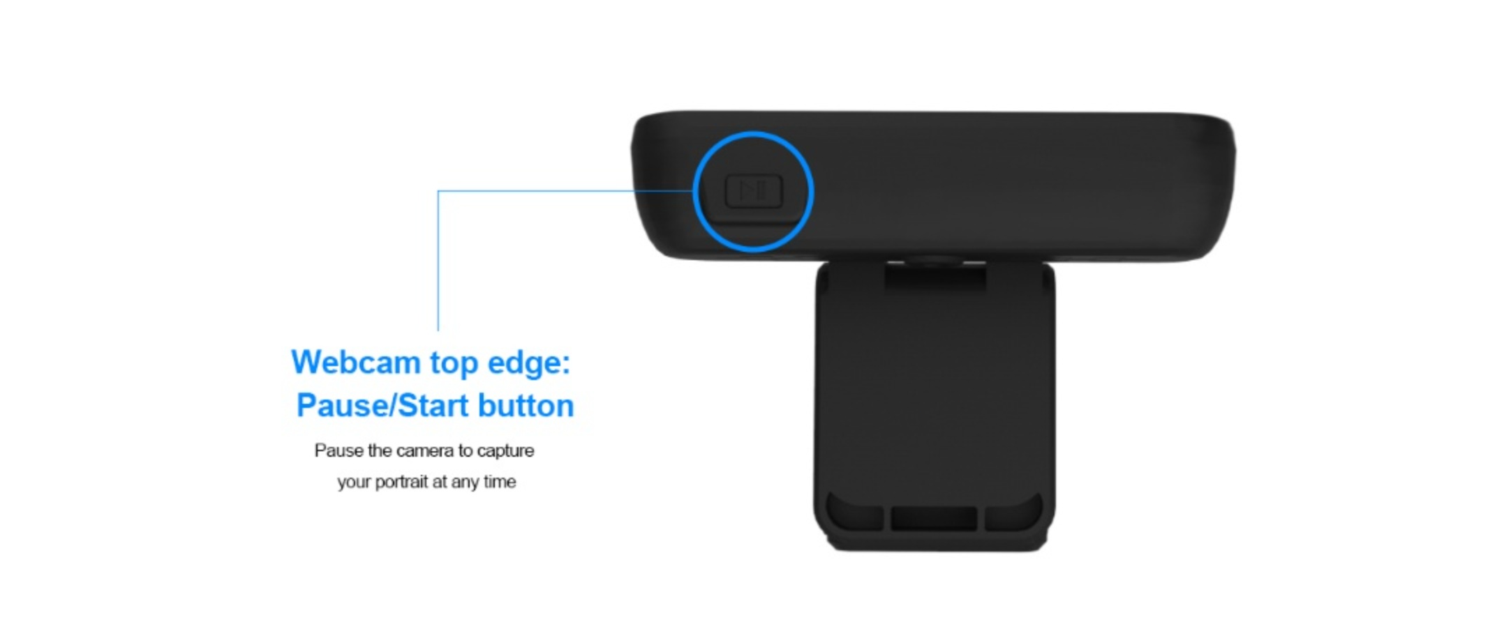 Anivia webcam,one-click snapshot button,pause start key,privacy webcam