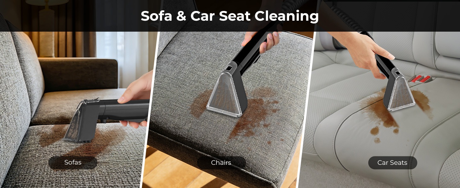 Rosewill Multi-Purpose Portable Carpet and Upholstery Spot Cleaner - Black