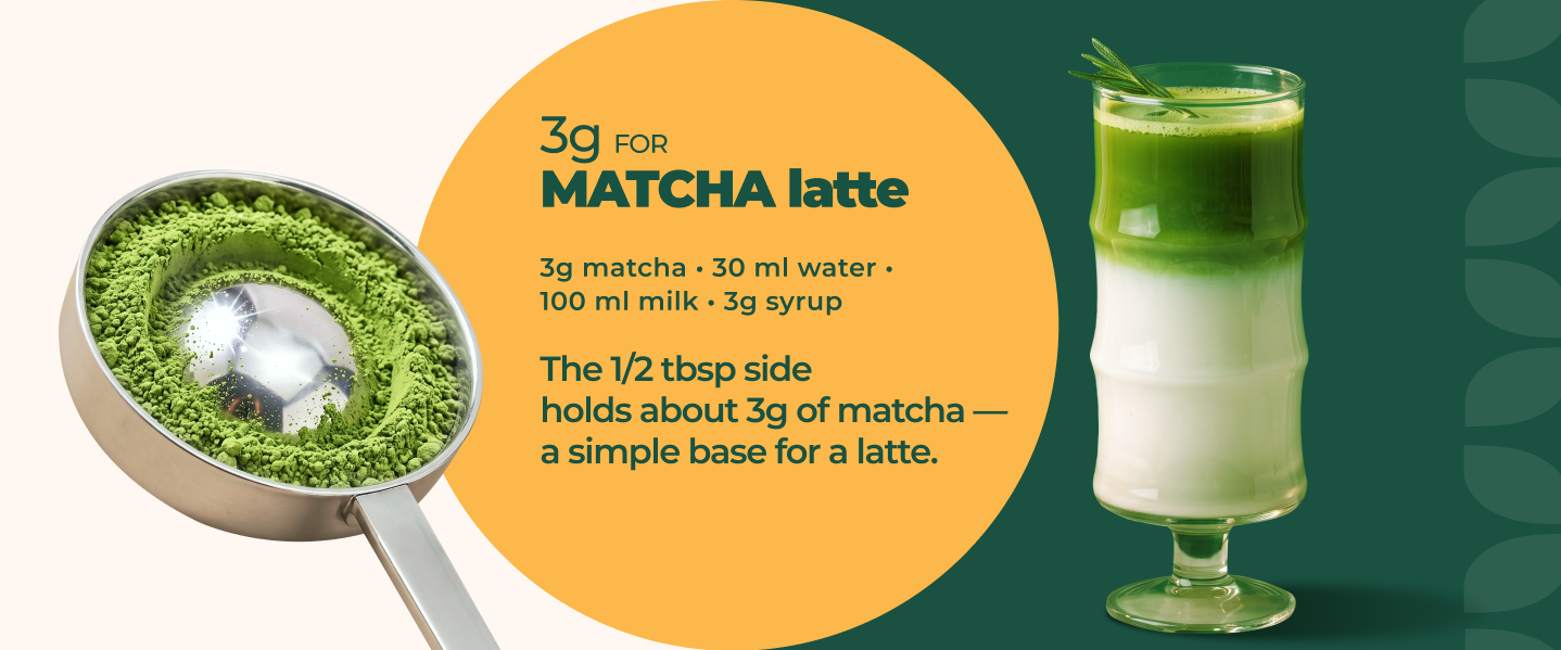 spoon for matcha latte