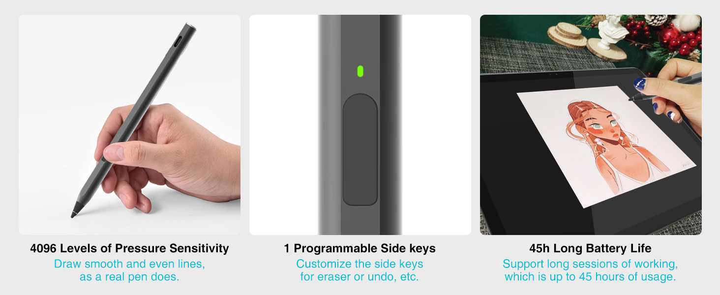 4096 Levels of Pressure Sensitivity