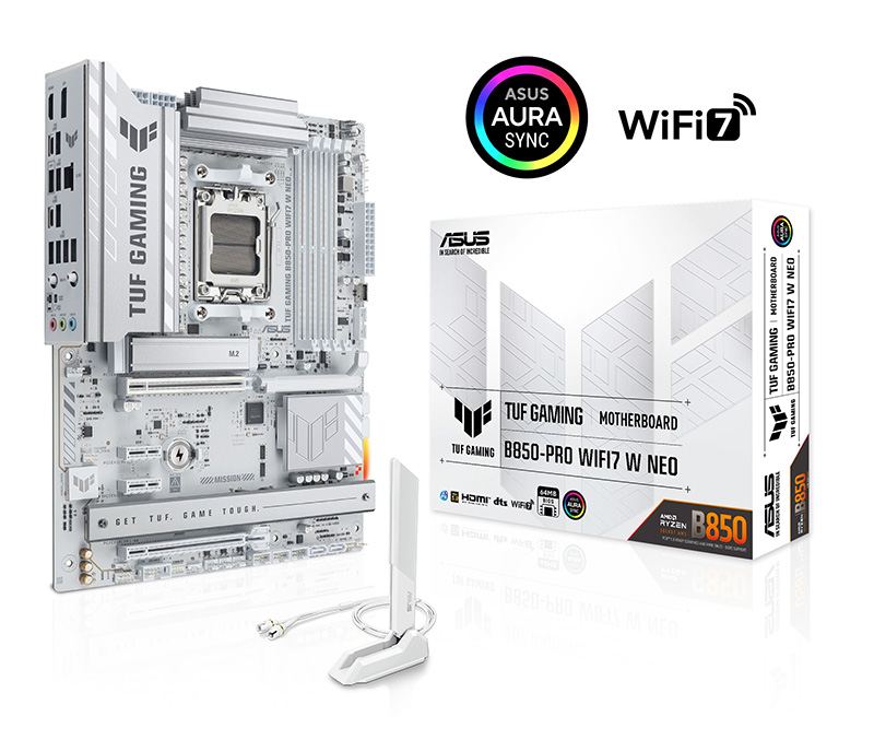 ASUS TUF GAMING B850-PRO WIFI7 W NEO AMD ATX motherboard