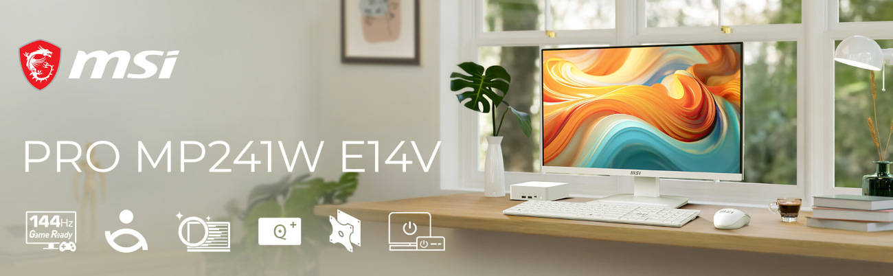 MSI PRO MP241W E14V Computer Monitor banner
