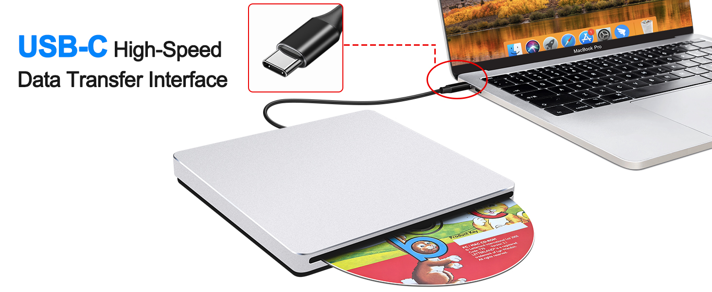 USB C CD Drive for Mac