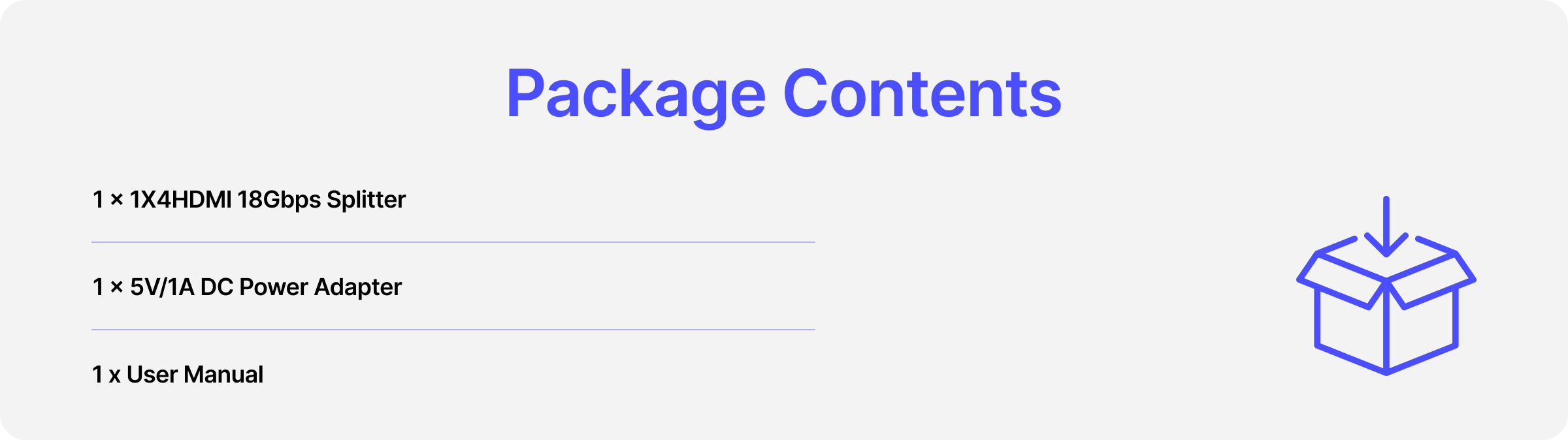 package contents