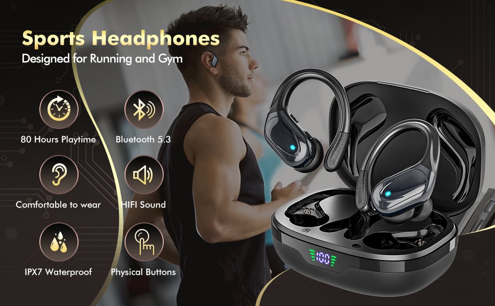 True Wireless Earbuds Bluetooth Headphones