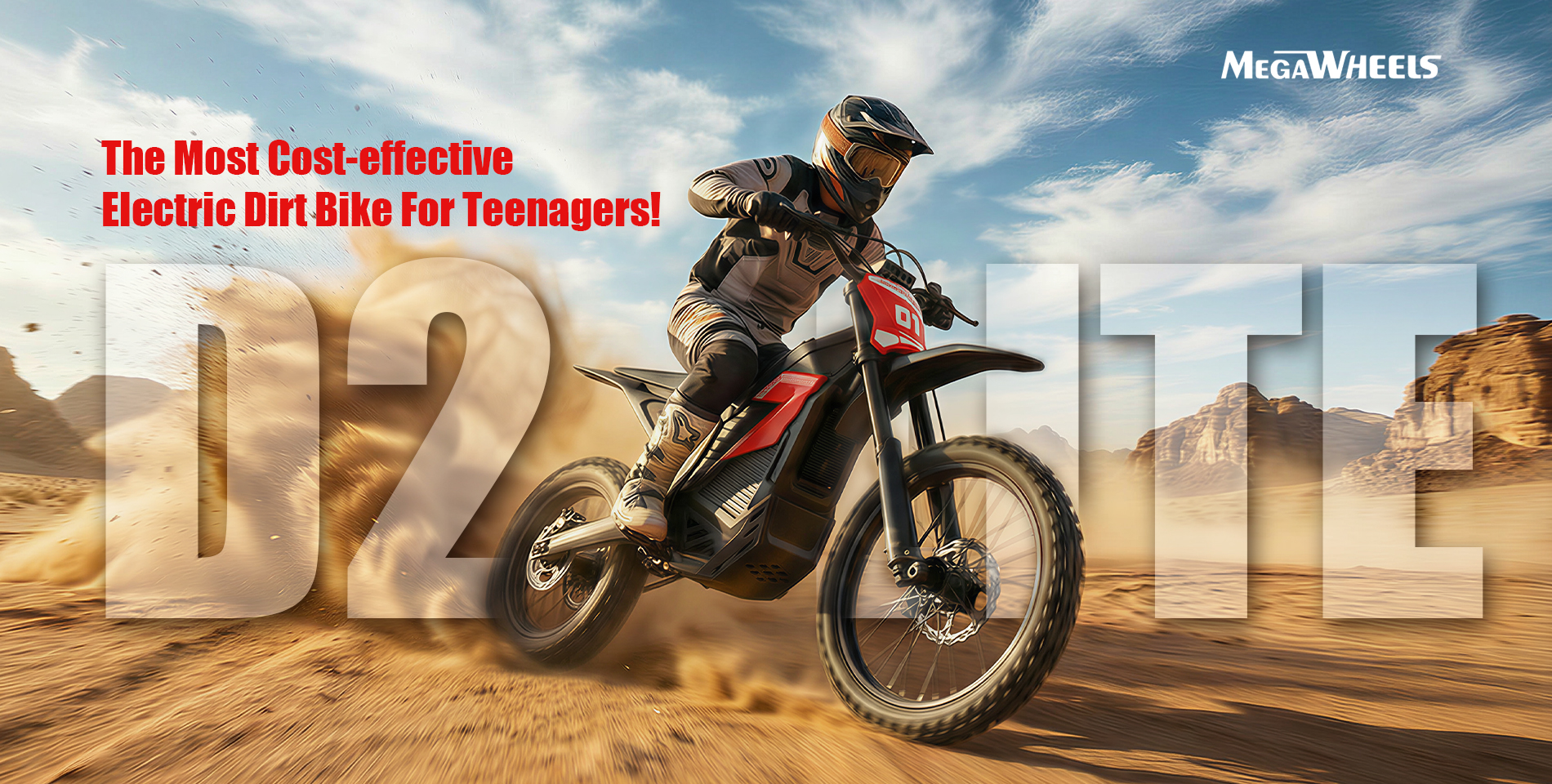 MEGAWHEELS D2 Lite dirt bike for teens