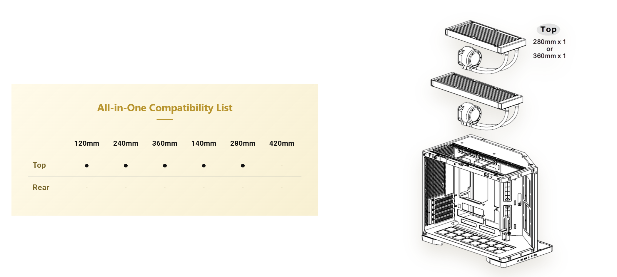 Thermaltake Arcus 280 TG ARGB Micro Tower Chassis - Black