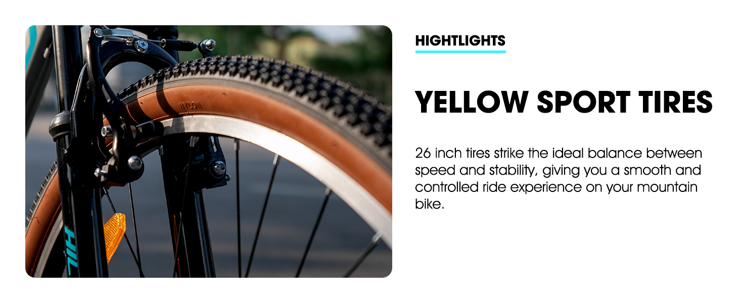 mountain bike MTB mountain bicycle men women adult mens womens 21 speed hardtail v brake 26 inch