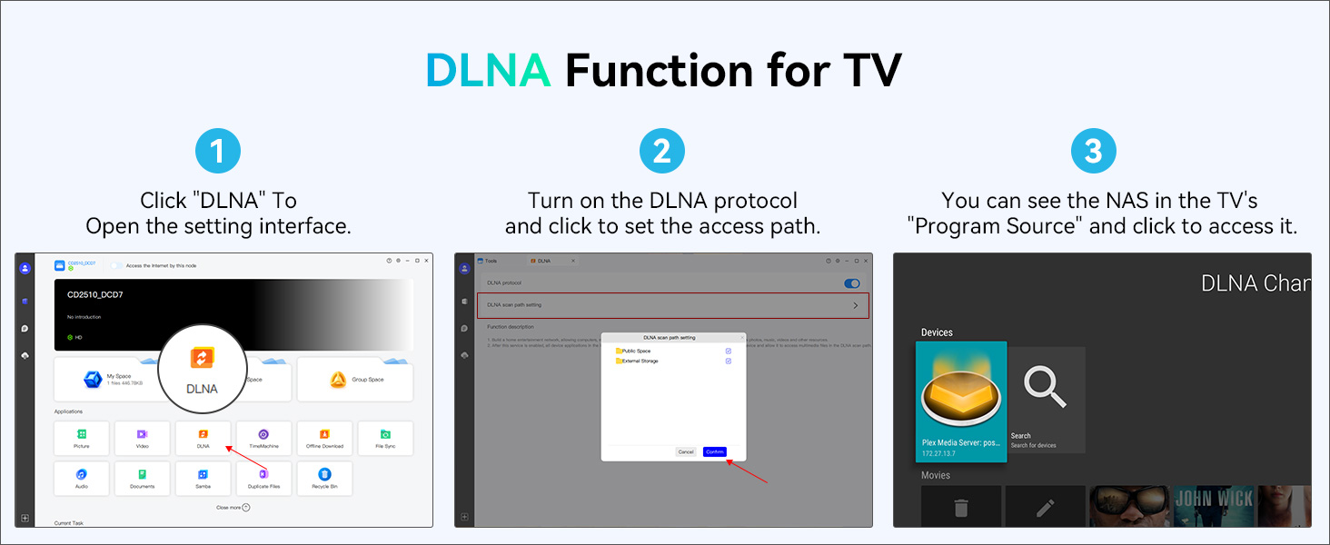 DLNA Function for TV