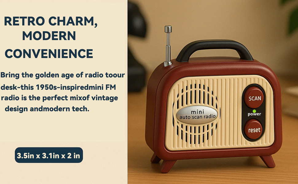 desk retro radio