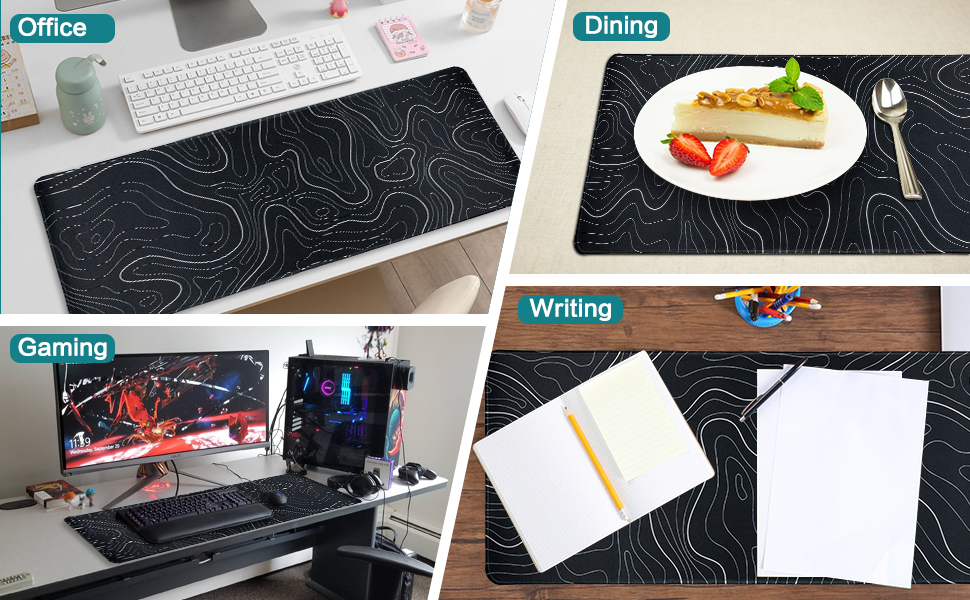 As a versatile desk mat, it's not only perfect for gaming but can also be used for general office wo