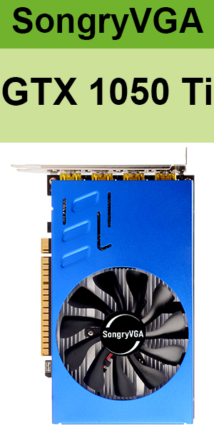 SongryVGA GTX 1050 TI 4GB Multi-Screen Vedio Card 6 HDMI