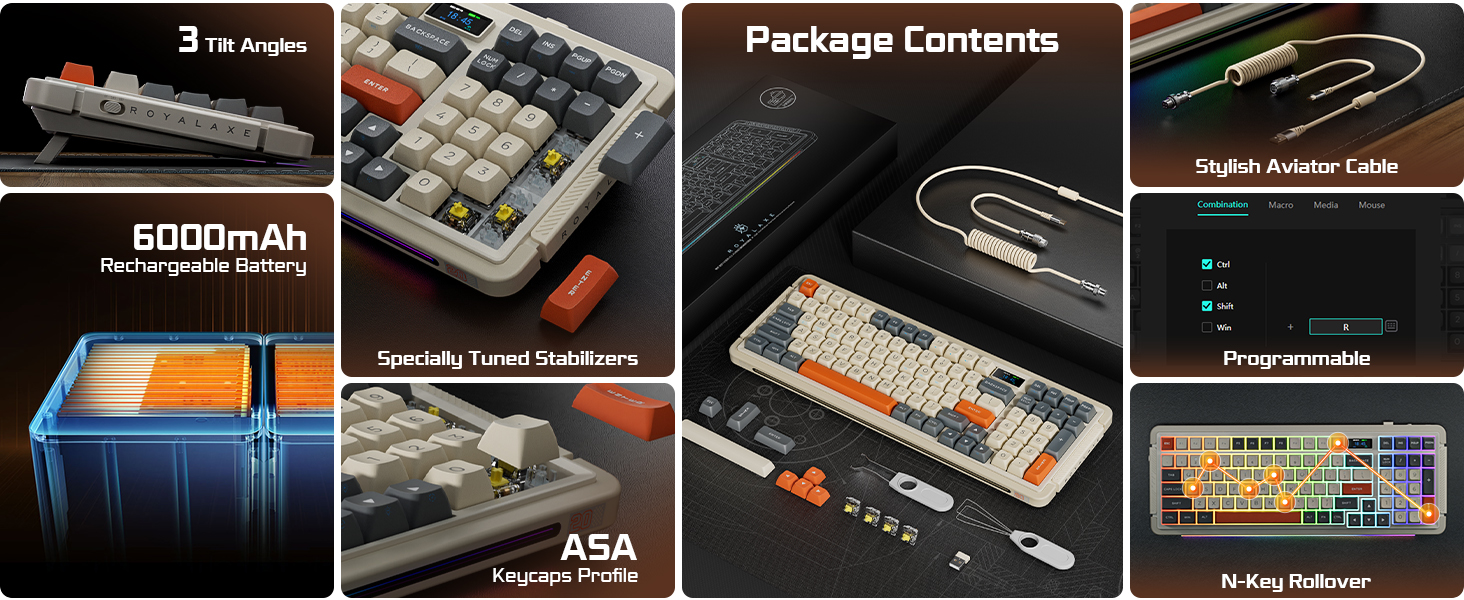 ProtoArc X RoyalAxe L98 Mechanical Keyboard with 1.14 TFT ProtoArc X RoyalAxe L98 Mechanical Keyboard with 1.14 TFT