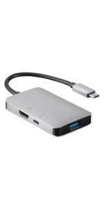 USB-C HDMI Adapter with USB 3.0, USB-C 100W PD 3.0