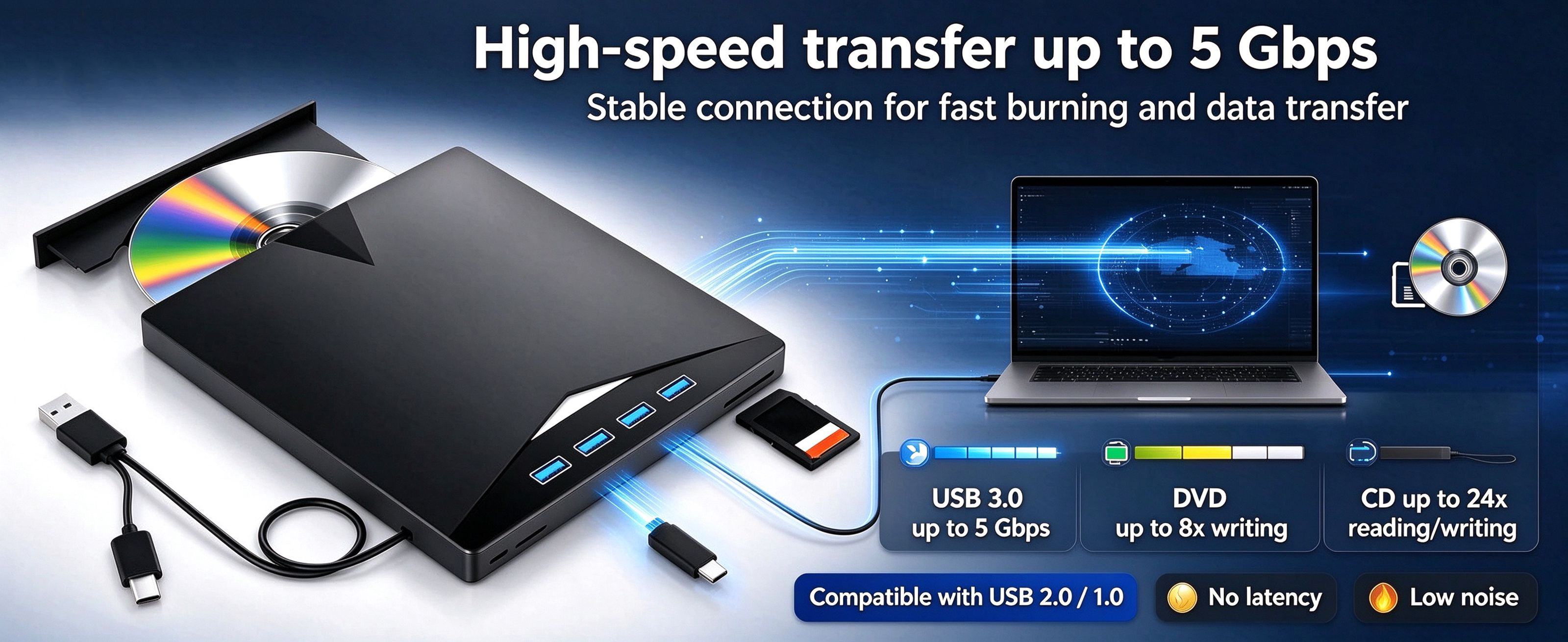 that can be used to connect the U-disk, keyboard, limited/wireless mouse, and to charge your phone o
