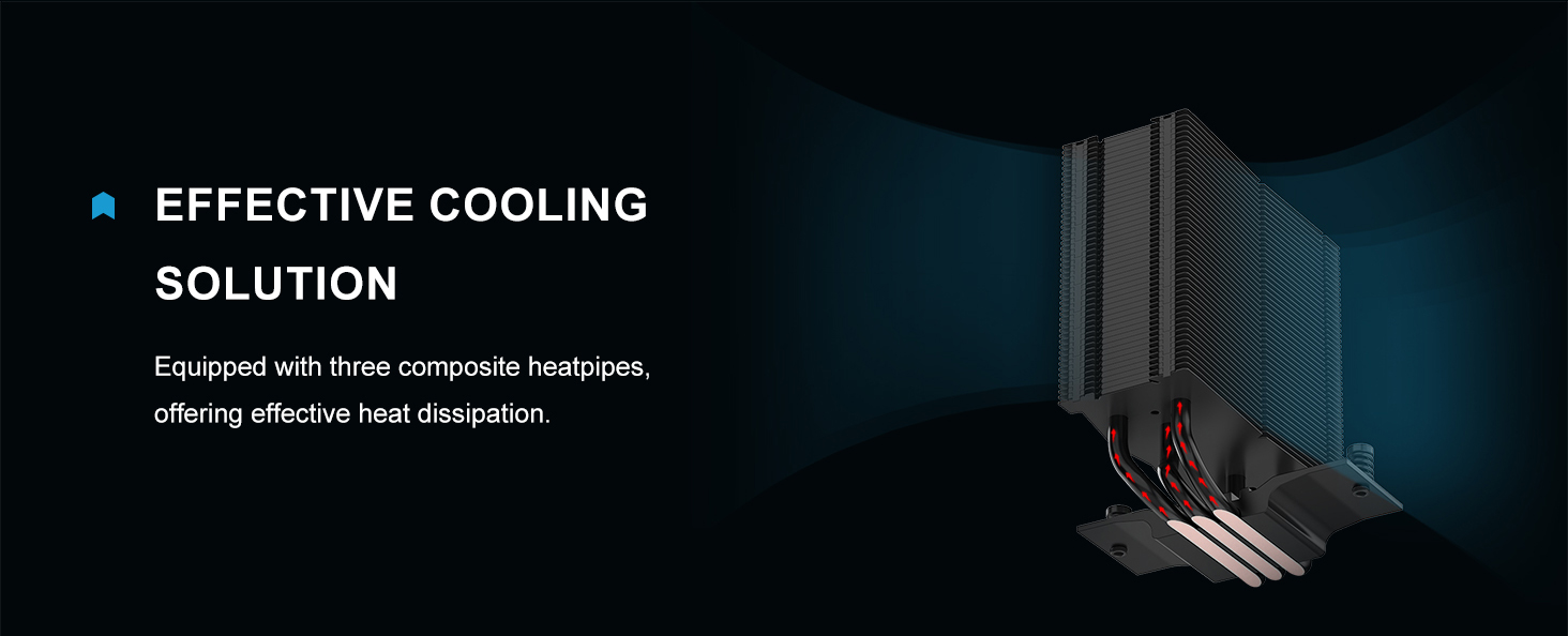 SAMA X30 Single-Tower CPU Air Cooler Black