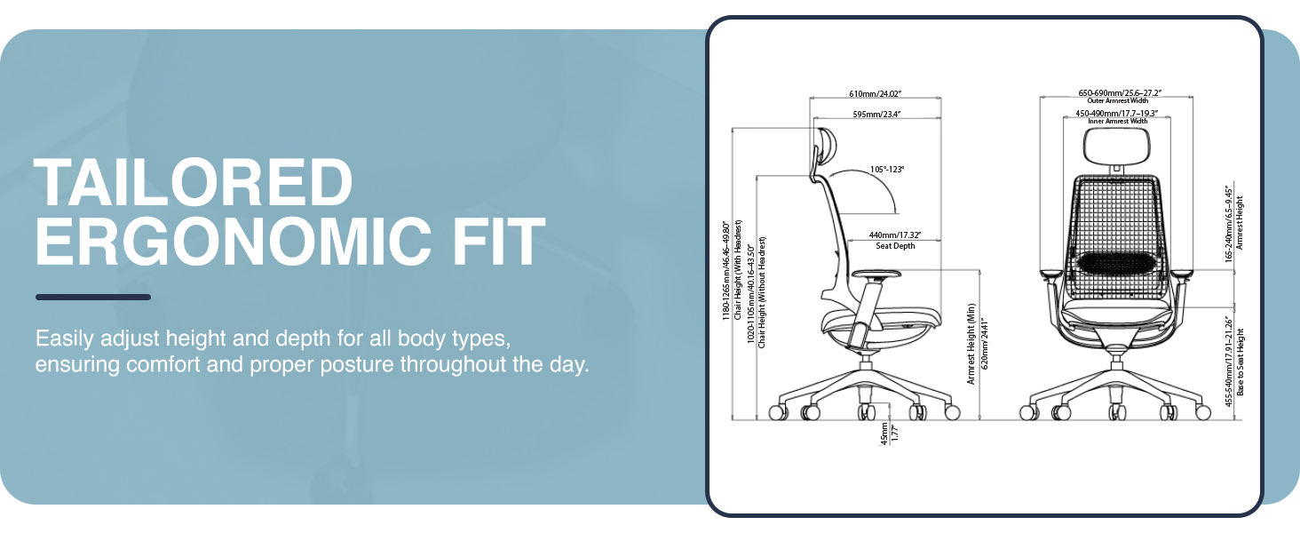 supportive mesh office chair, ergonomic task chair with lumbar support, modern home office chair