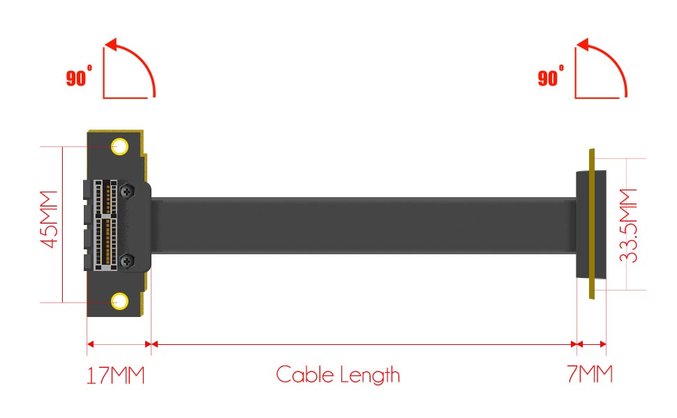 PCIE X1 Riser Cable