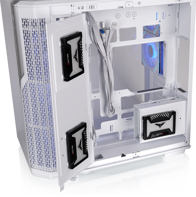 Thermaltake View 590 TG ARGB Mid Tower Case - Snow