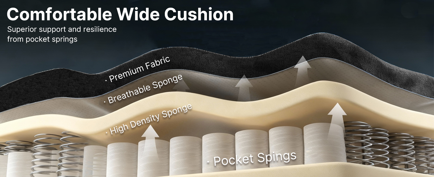 Comfortable Wide Cushion