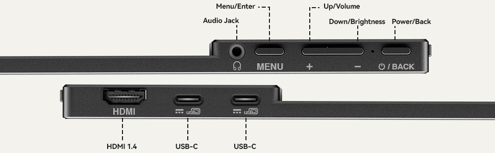 HKC V16 Portable Computer Monitor