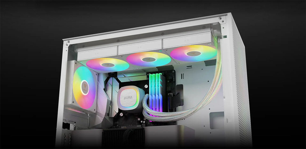 GAMDIAS AURA GL360 V2 WH AIO Liquid CPU Cooler