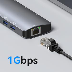 Connect Instantly &amp; Work smoothly This usb c hub designed with a stable internet connection of up to