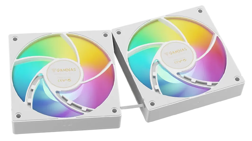 GAMDIAS AURA GL240 V2 White 240 AIO CPU liquid cooler 