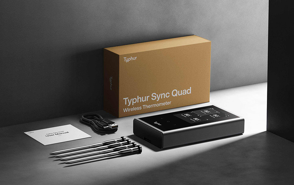 Typhur Sync Quad Digital Probe Bluetooth Compatibility Meat Thermometer