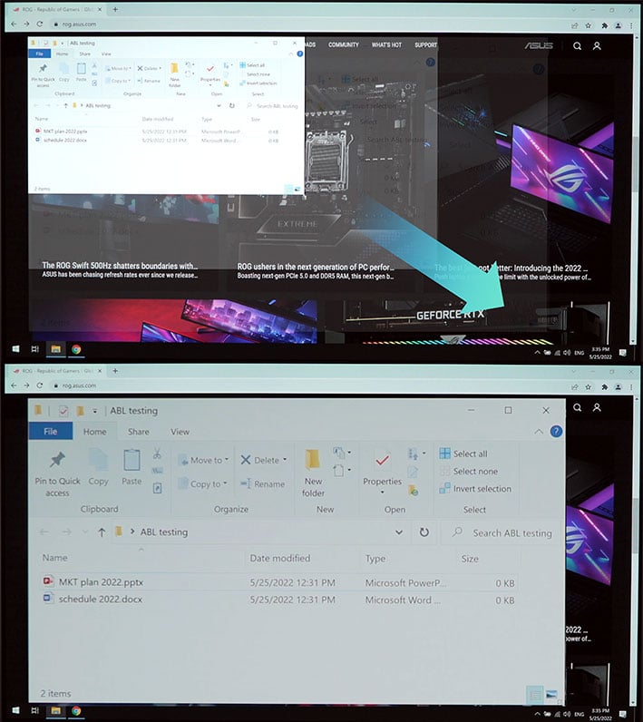ASUS ROG Swift OLED PG27AQWP-W gaming monitor