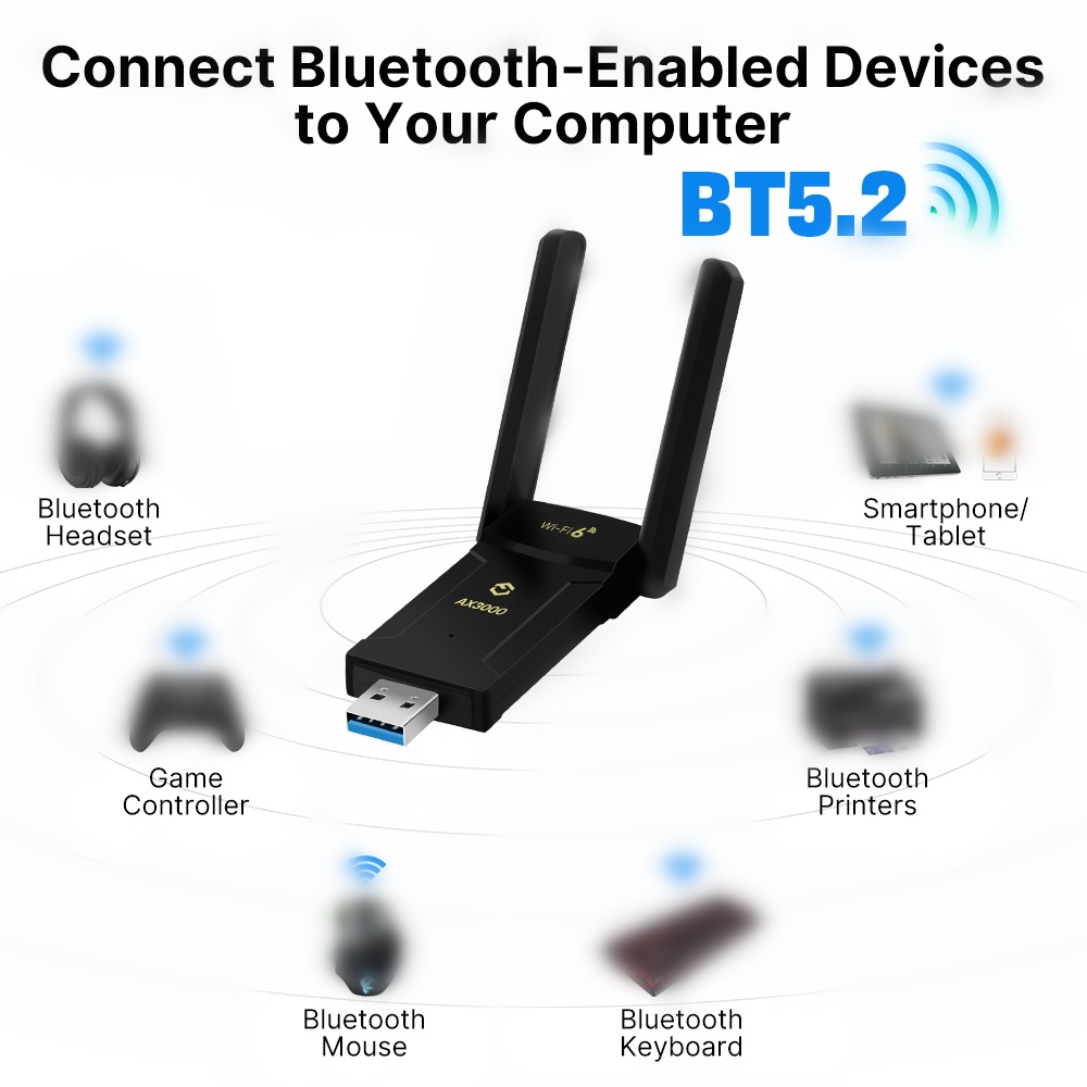 ax3000 usb wifi Bluetooth