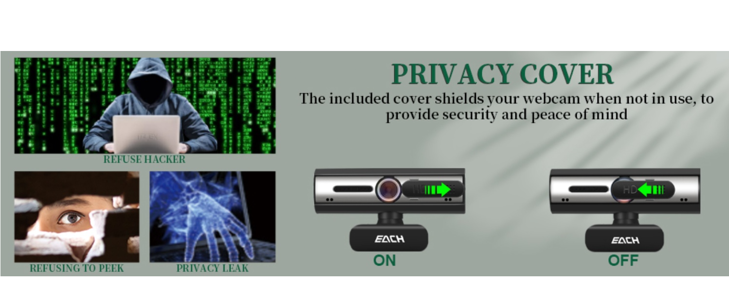 webcam privacy cover,anti-hacker webcam,sliding shutter,webcam security,privacy protection