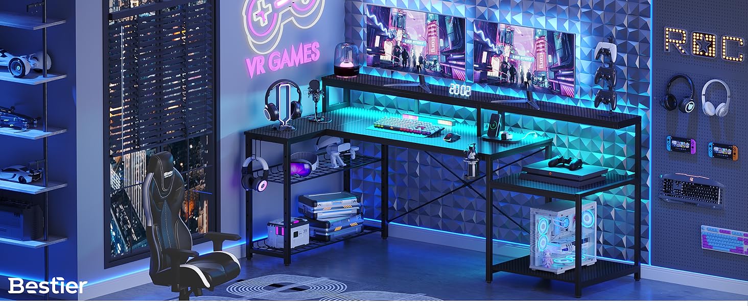 L-Shaped Gaming Desk