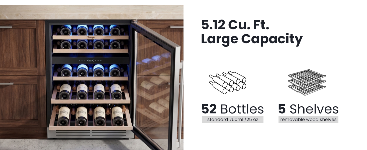 storage on 52 bottles
