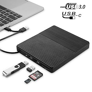 External Noiseless &amp; High Storage Fast Read USB C Drive Faster USB 3.0 a connector make it easier to