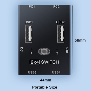 Portable size and high quality Metal body, compact dimensions, space-saving, separate power port des