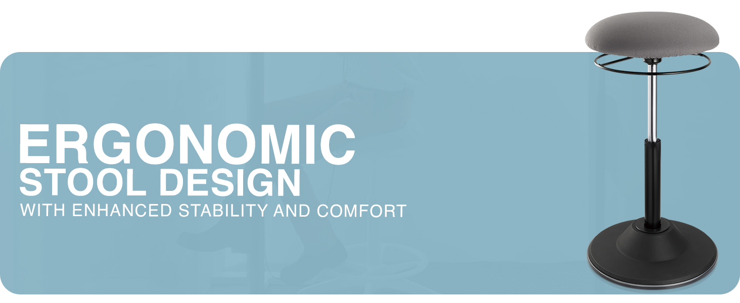 sit stand wobble stool, ergonomic leaning stool, active standing desk chair, adjustable stool