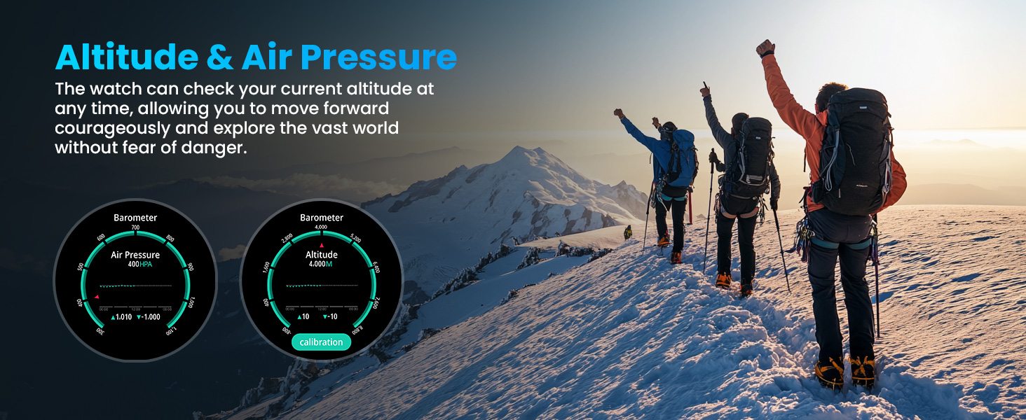 Military Smart Watch with GPS/Compass,Smartwatch with GPT Voice Assistant,1.56" AMOLED Screen