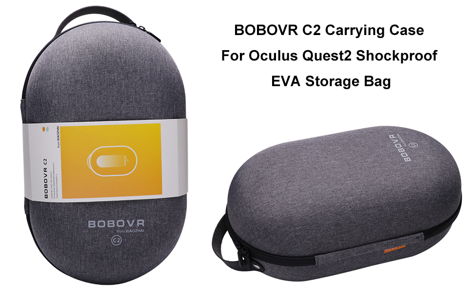 BOBOVR C2 Carrying Case compatible with Quest 2 Quest 3 Pico4 Strap and  Controller, Durable Travel Protection 