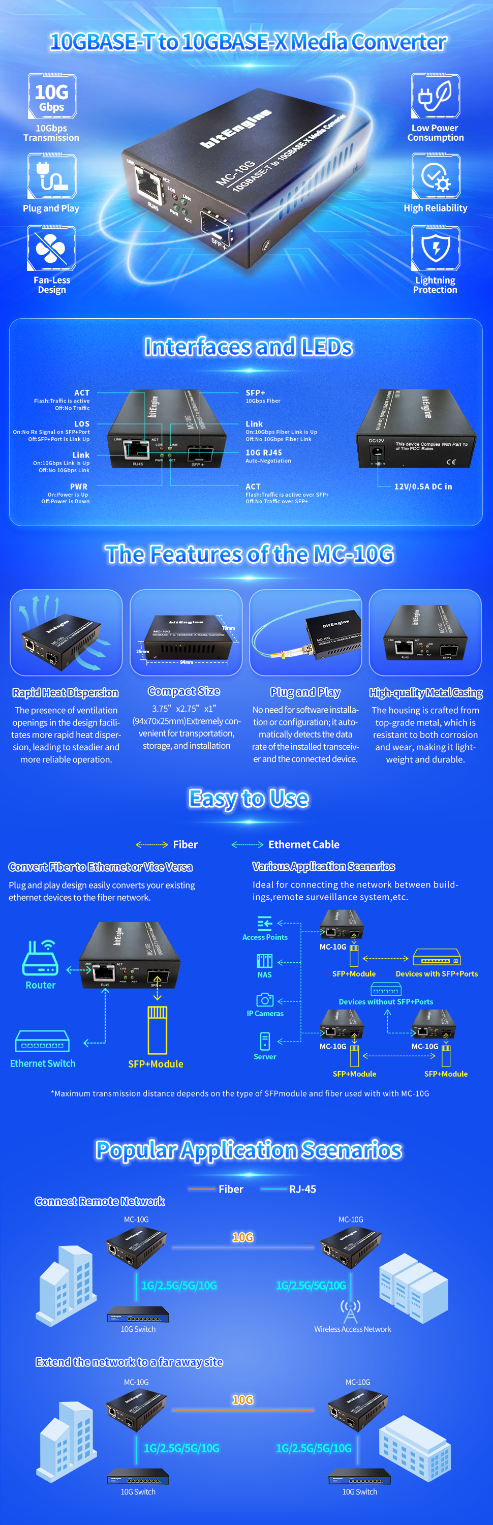 10G Media Converter