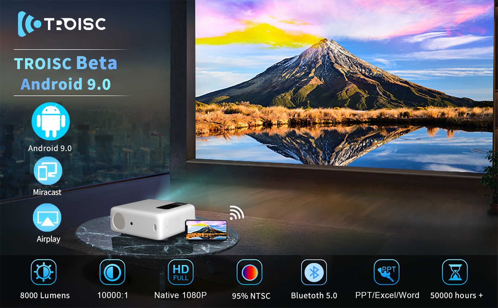 TROISC BETA Projector Android