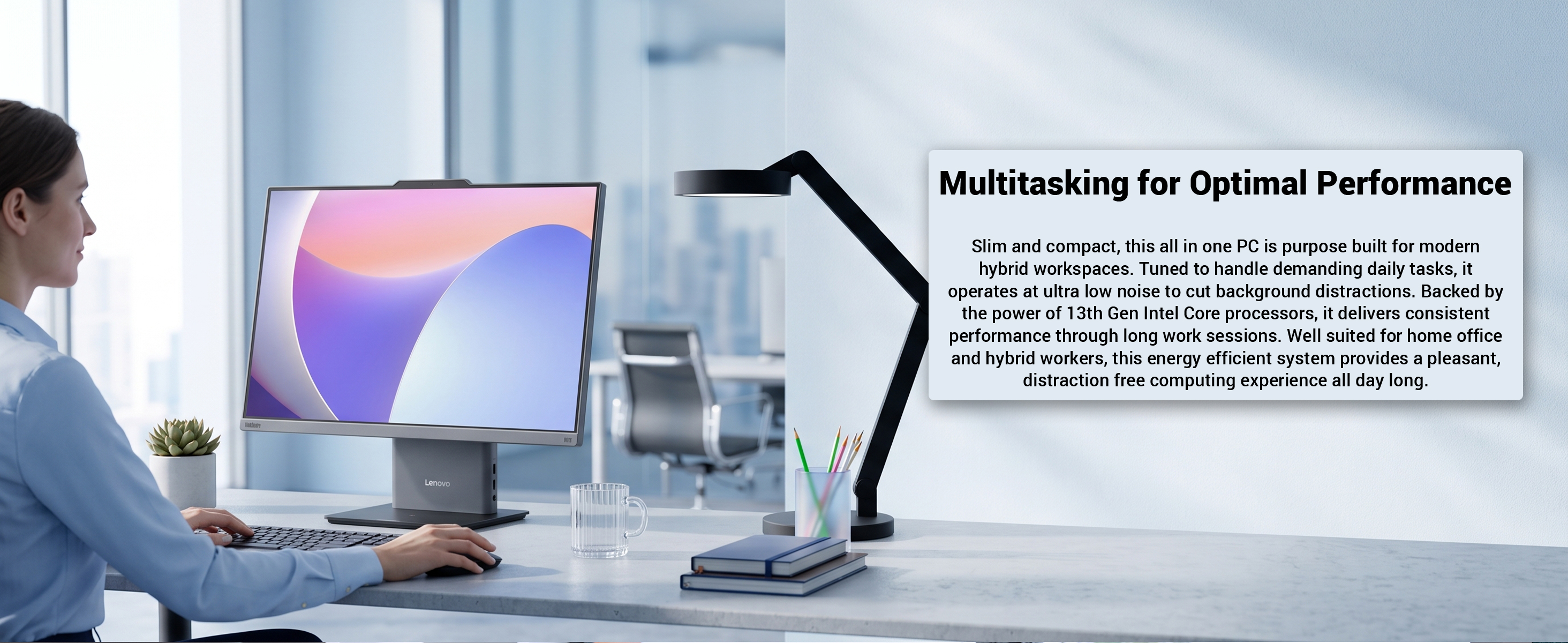 Lenovo ThinkCentre 27" All-in-One, Intel Core i7-13620H